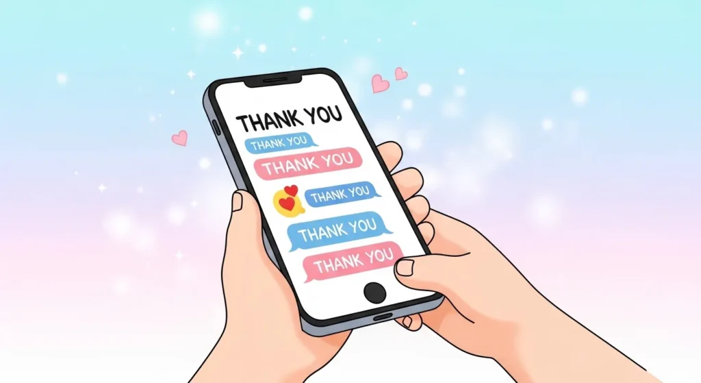 Cute Ways to Say Thank You in a Text