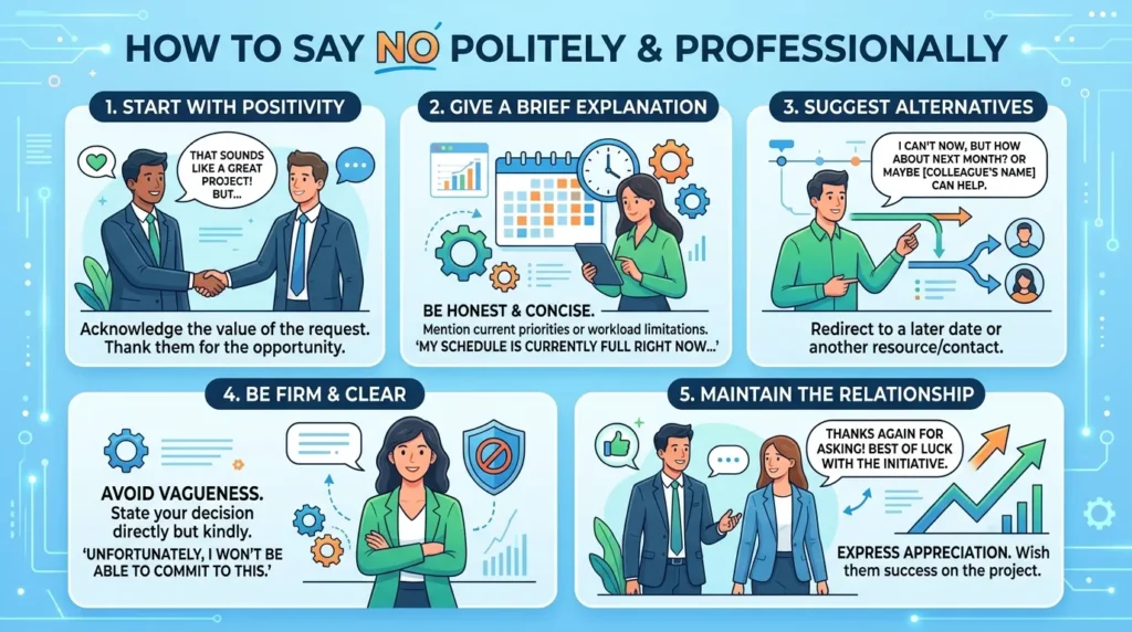 How to Say No Politely and Professionally