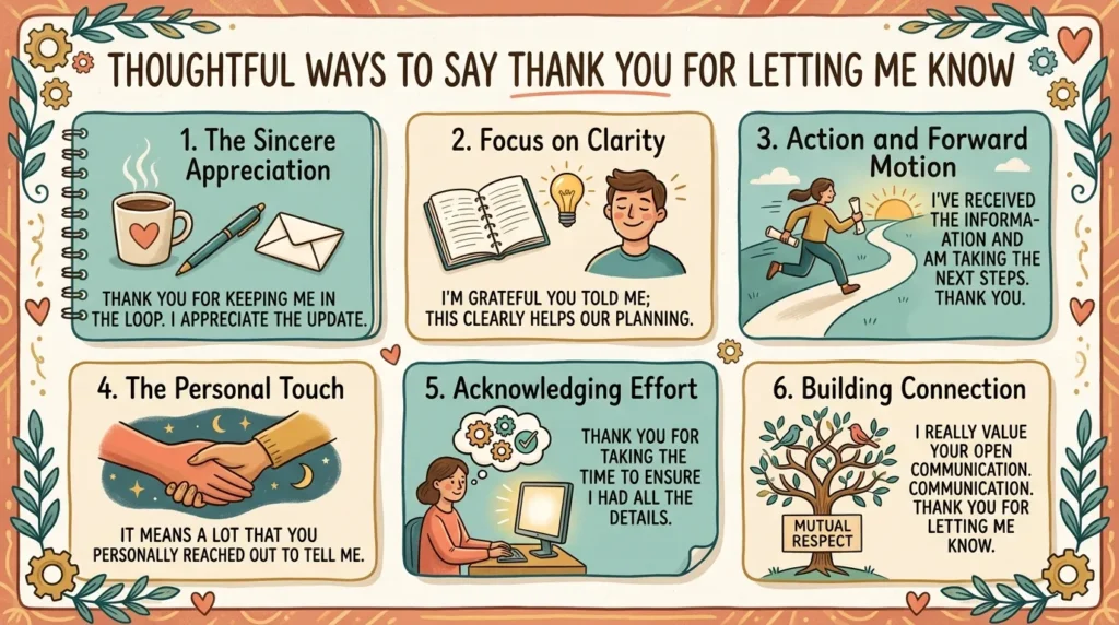 Thoughtful Ways to Say Thank You for Letting Me Know