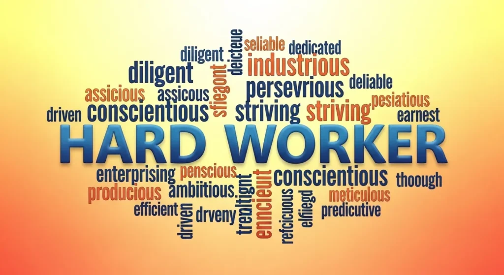 Positive Everyday Words for Hard Worker