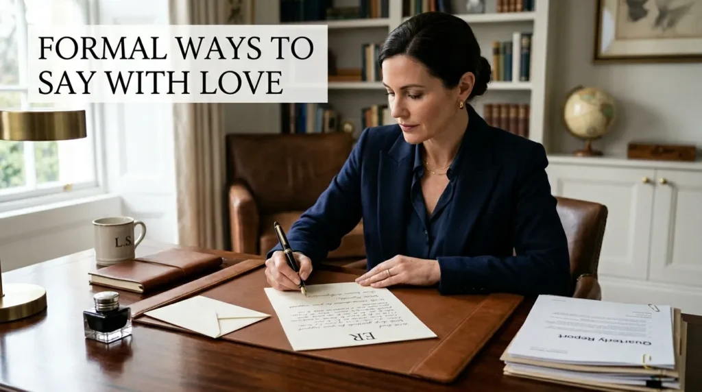 Formal Ways to Say With Love