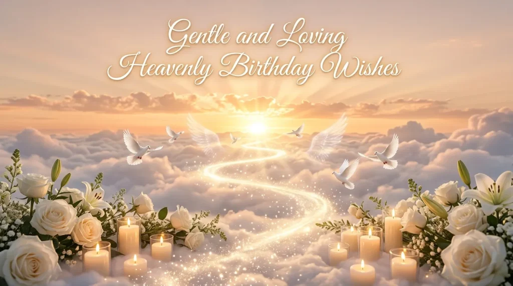 Gentle and Loving Heavenly Birthday Wishes