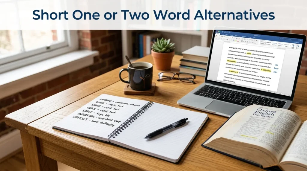 Short One or Two Word Alternatives