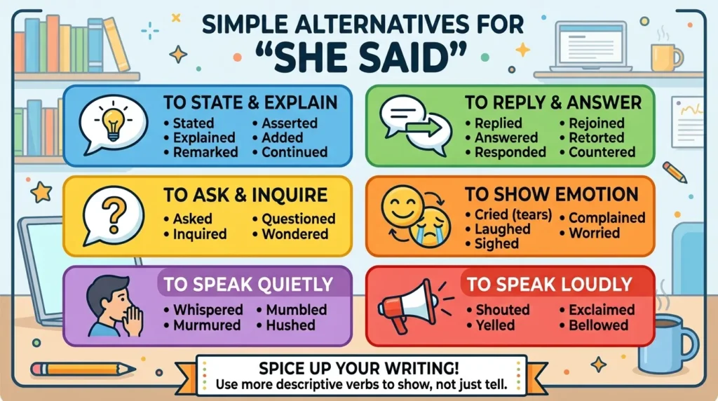  Simple Alternatives for She Said