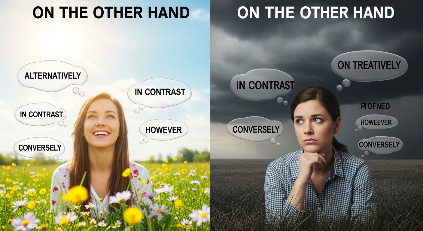 Another Way to Say on The Other Hand