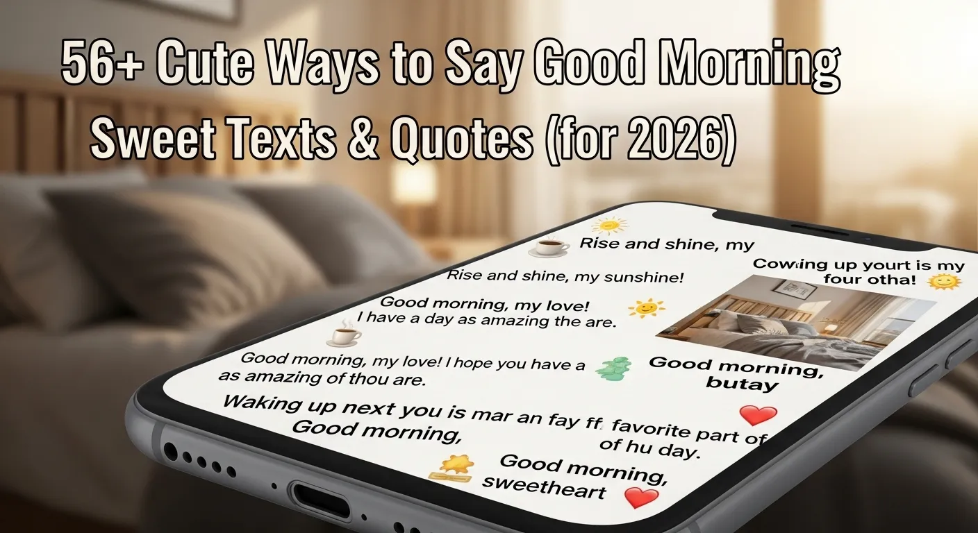 Cute Way to Say Good Morning