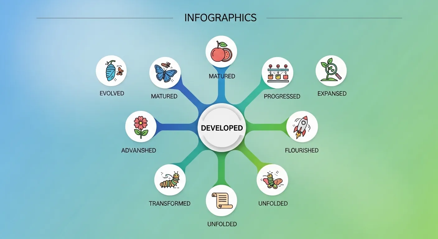 Another way to say developed