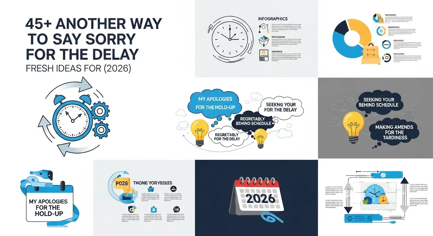 Another Way to Say Sorry for the Delay