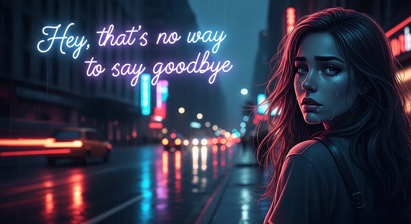Hey that's no way to say goodbye lyrics