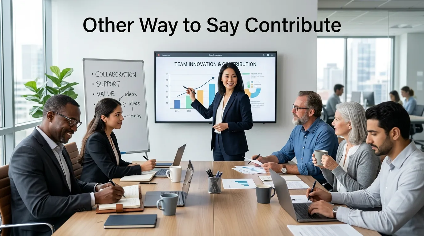 Other Way to Say Contribute