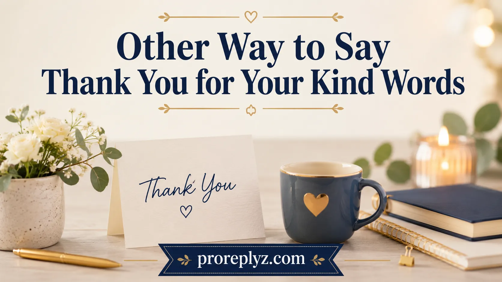 Other Way to Say Thank You for Your Kind Words