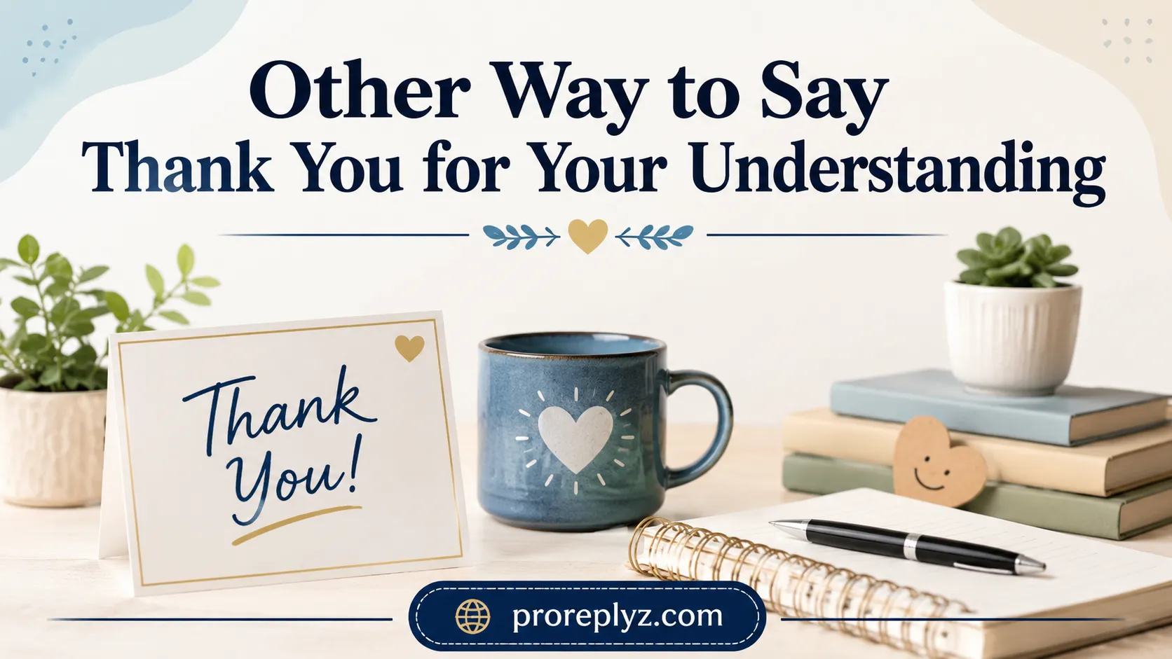 Other Way to Say Thank You for Your Understanding