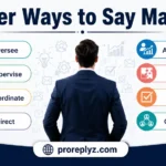Other Ways to Say Manage