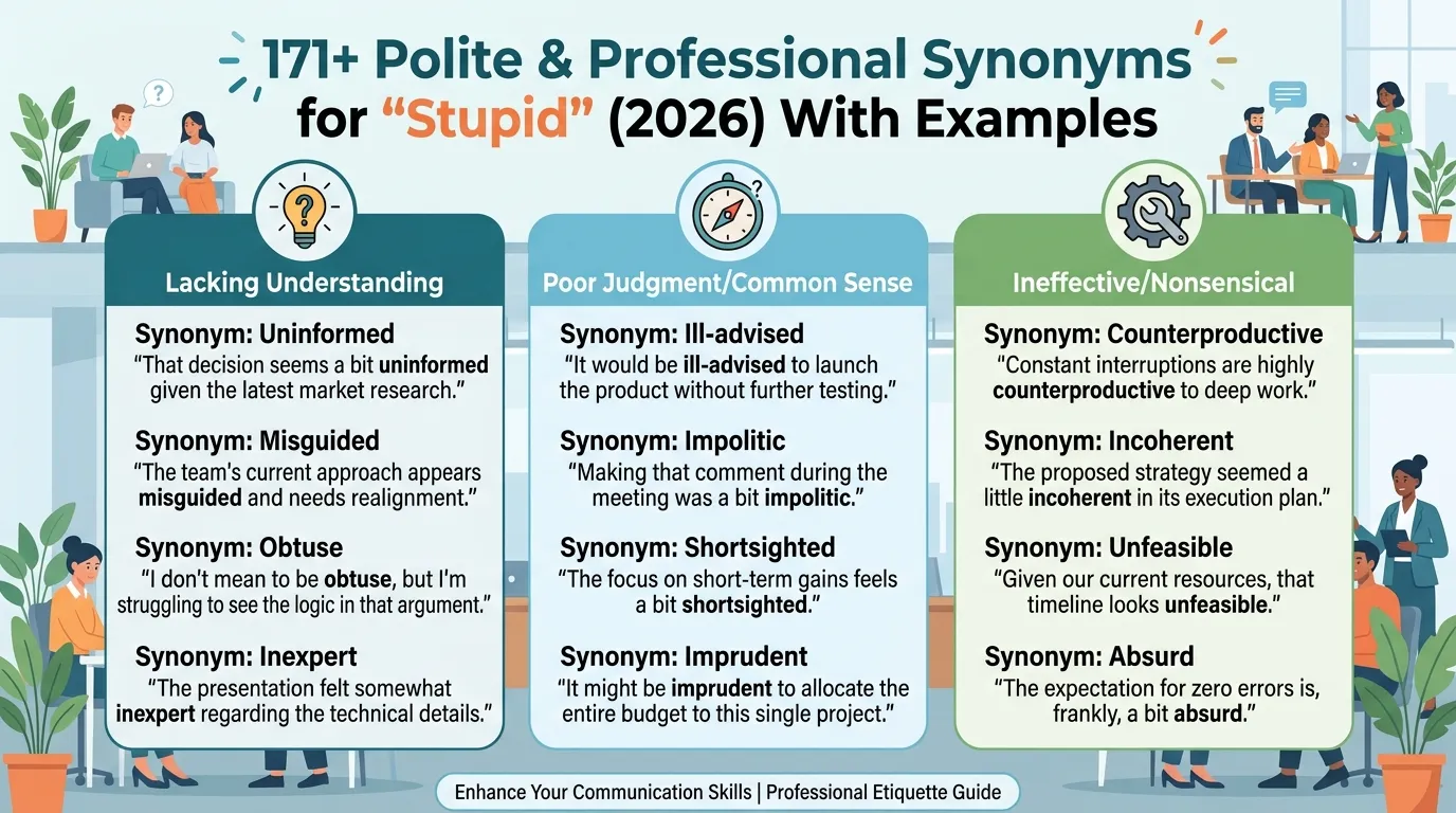 Professional Way to Say Stupid