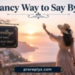 Fancy Way to Say Bye