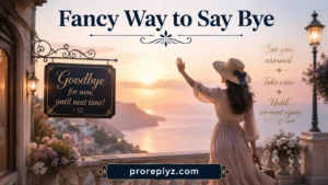 Fancy Way to Say Bye
