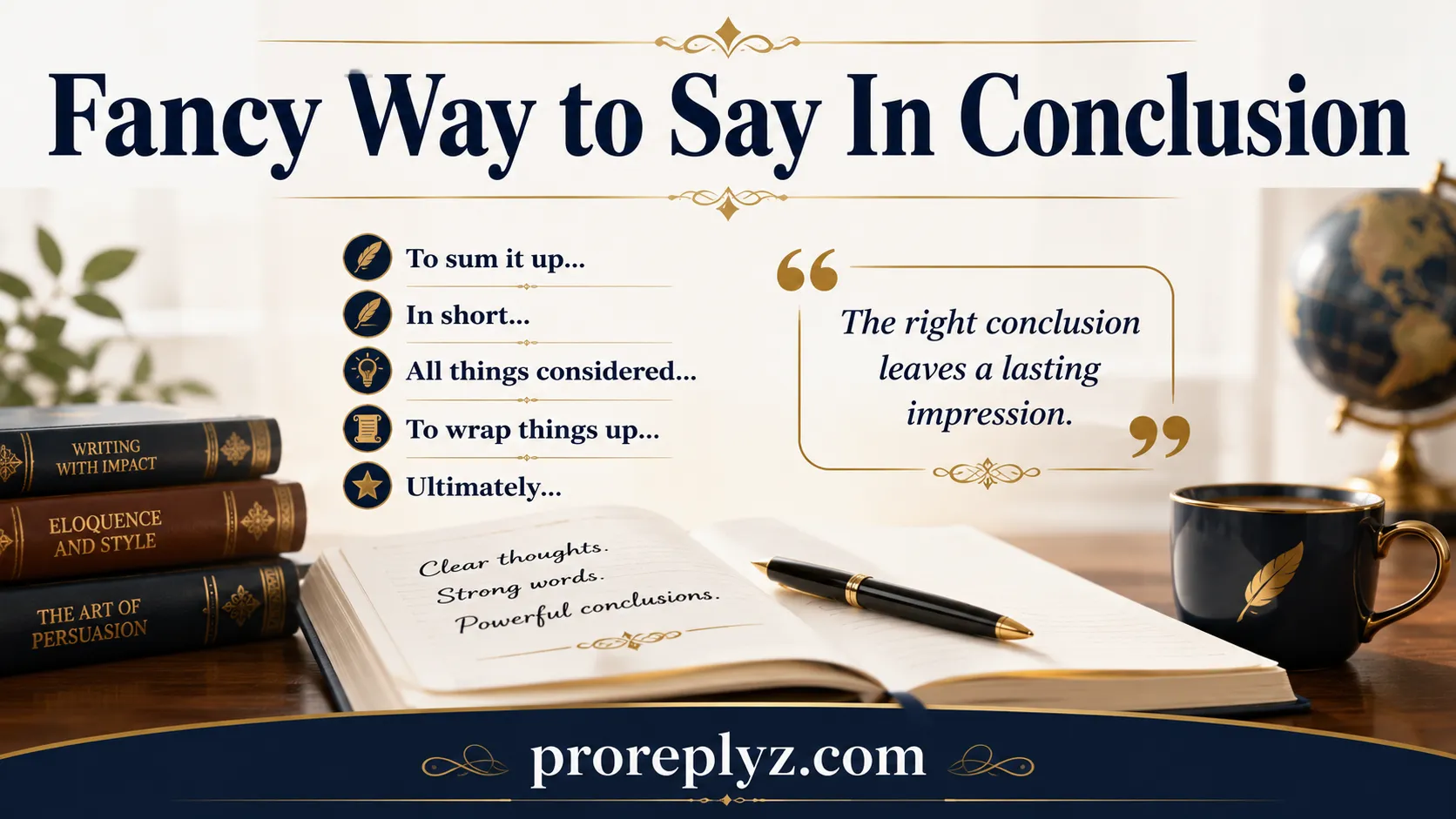 Fancy Way to Say In Conclusion