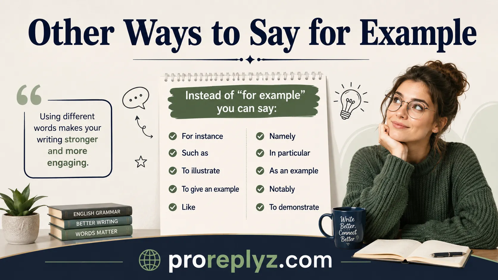 Other Ways to Say for Example