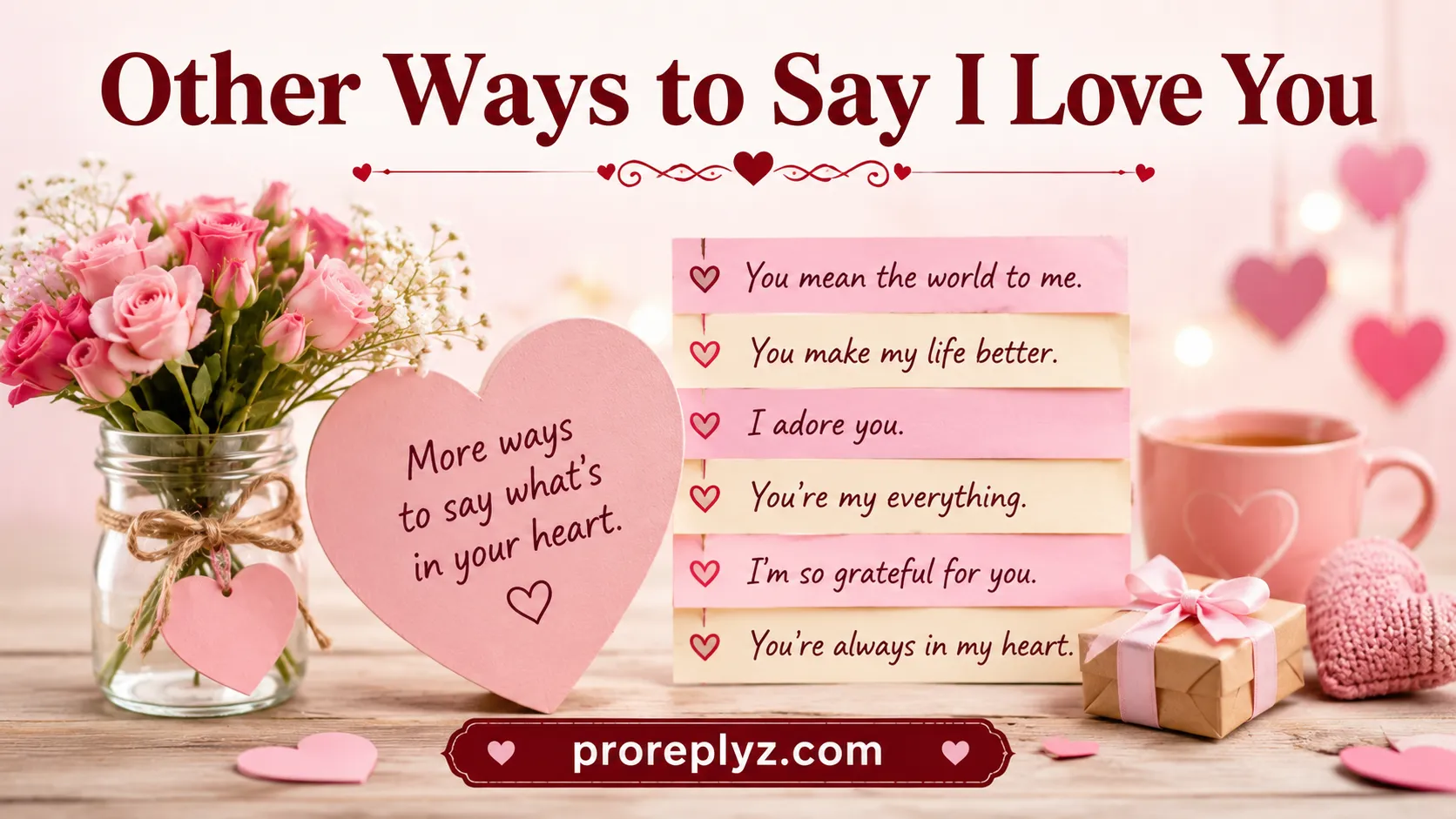 Other Ways to Say I Love You