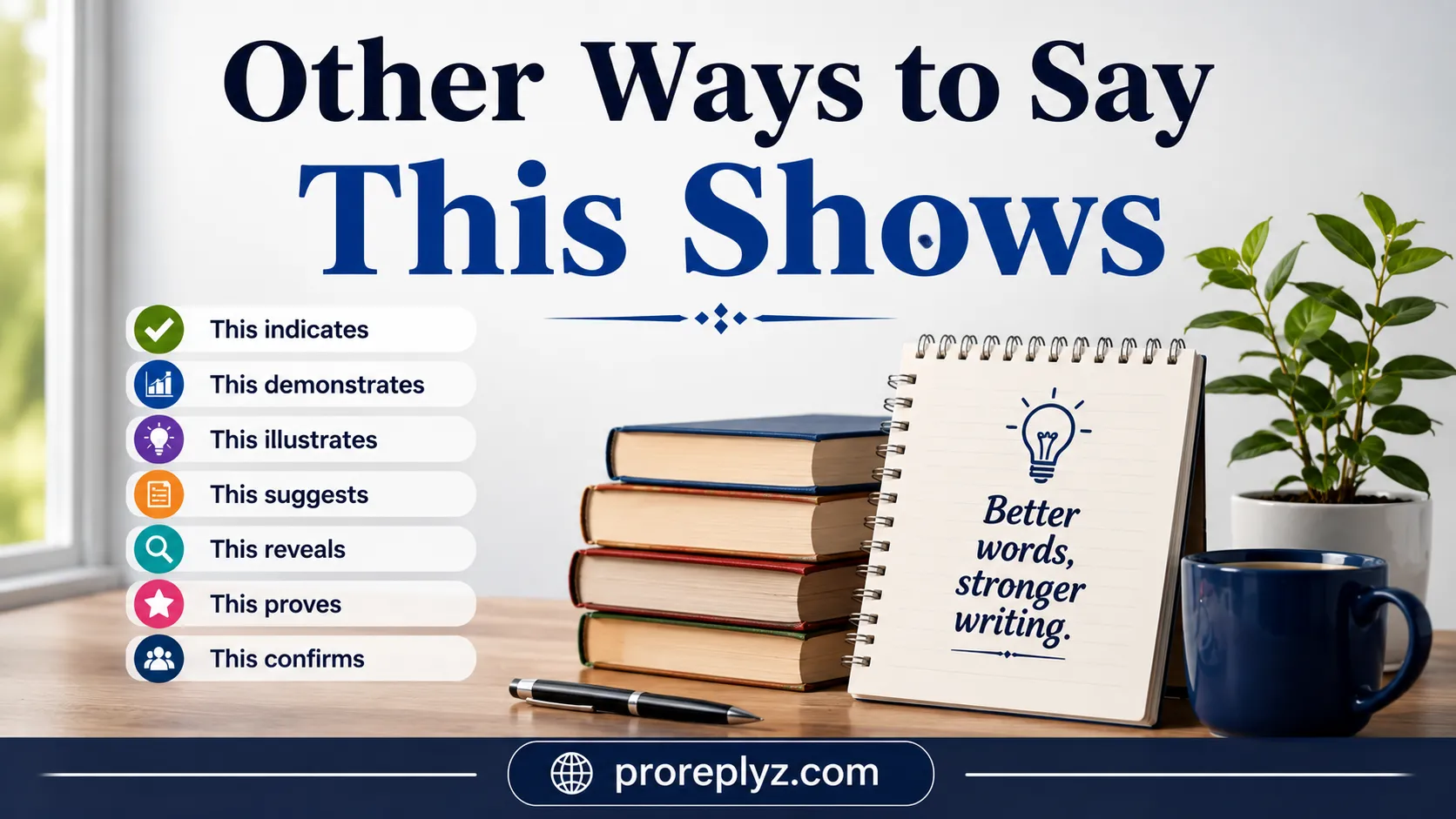 Other Ways to Say This Shows
